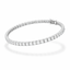 Round Brilliant Lab-Created Diamond Tennis Bracelet in 14K White Gold-Saleh Sallom