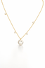 Eterna Clover Natural Diamond Necklace 18K White Gold · Natural Diamond Pendant-Saleh Sallom