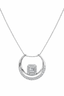 Diamond Pendant Necklace in White Gold – VS–SI Clarity