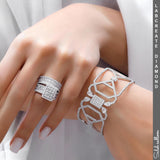 Saleh Sallom | Lab Created Diamonds Ring and Bracelet | 6.5 CT