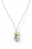 Dual Sphere Minimalist Pendant Necklace-Saleh Sallom