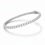 Round Brilliant Lab-Created Diamond Tennis Bracelet in 14K White Gold-Saleh Sallom