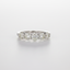 Five-Stone Diamond Ring in 18K White Gold-Saleh Sallom