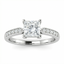 Natural Diamond Princess Cut Ring | 0.59 Ct Diamonds | Elegant Solitaire Design | Saleh Sallom-Saleh Sallom