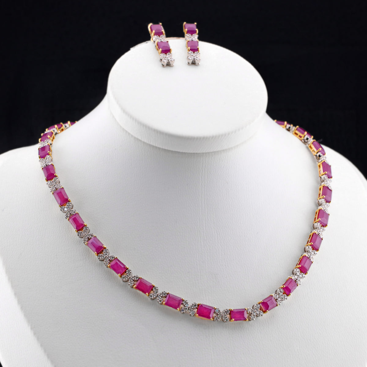 Ruby Necklace Set By Saleh Sallom