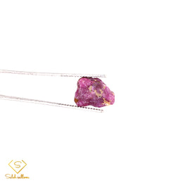 15.69 Ct Natural Ruby Rough Crystal – Unheated Purplish Red Tanzania Ruby Specimen