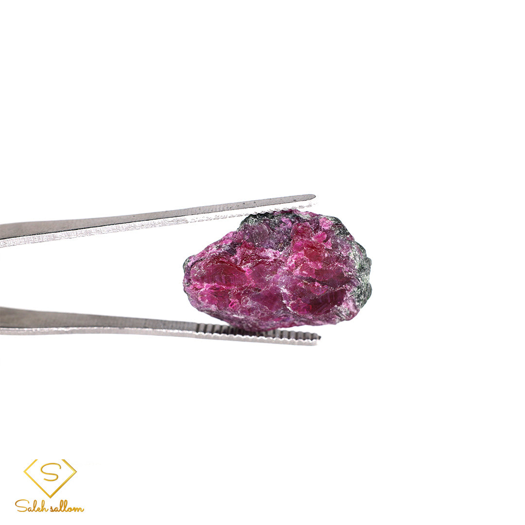 31.94 Ct Natural Purplish Red Ruby Rough Crystal | Unheated Tanzania Ruby Collector Specimen Secondary image