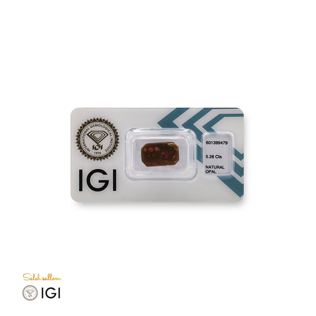 Natural Opal – Certified by IGI | 5.26 Carats | Report No. 601399479