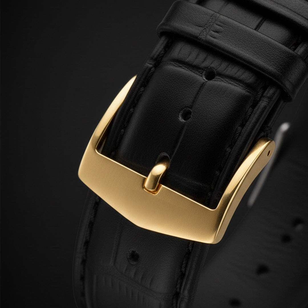 Natural Diamond Watch – 0.366 ctw | Swiss-made Movement | Italian Leather Strap