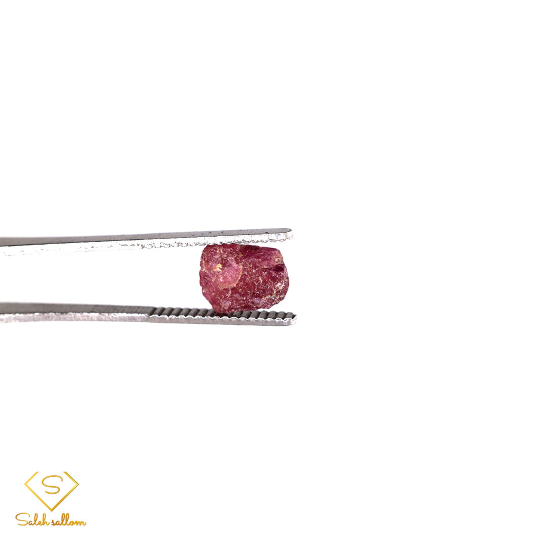 3.67 Ct Natural Purplish Red Ruby Rough Crystal | Unheated Tanzania Ruby Collector Gemstone