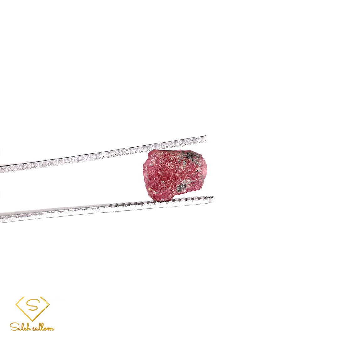 3.67 Ct Natural Purplish Red Ruby Rough Crystal | Unheated Tanzania Ruby Collector Gemstone Secondary image