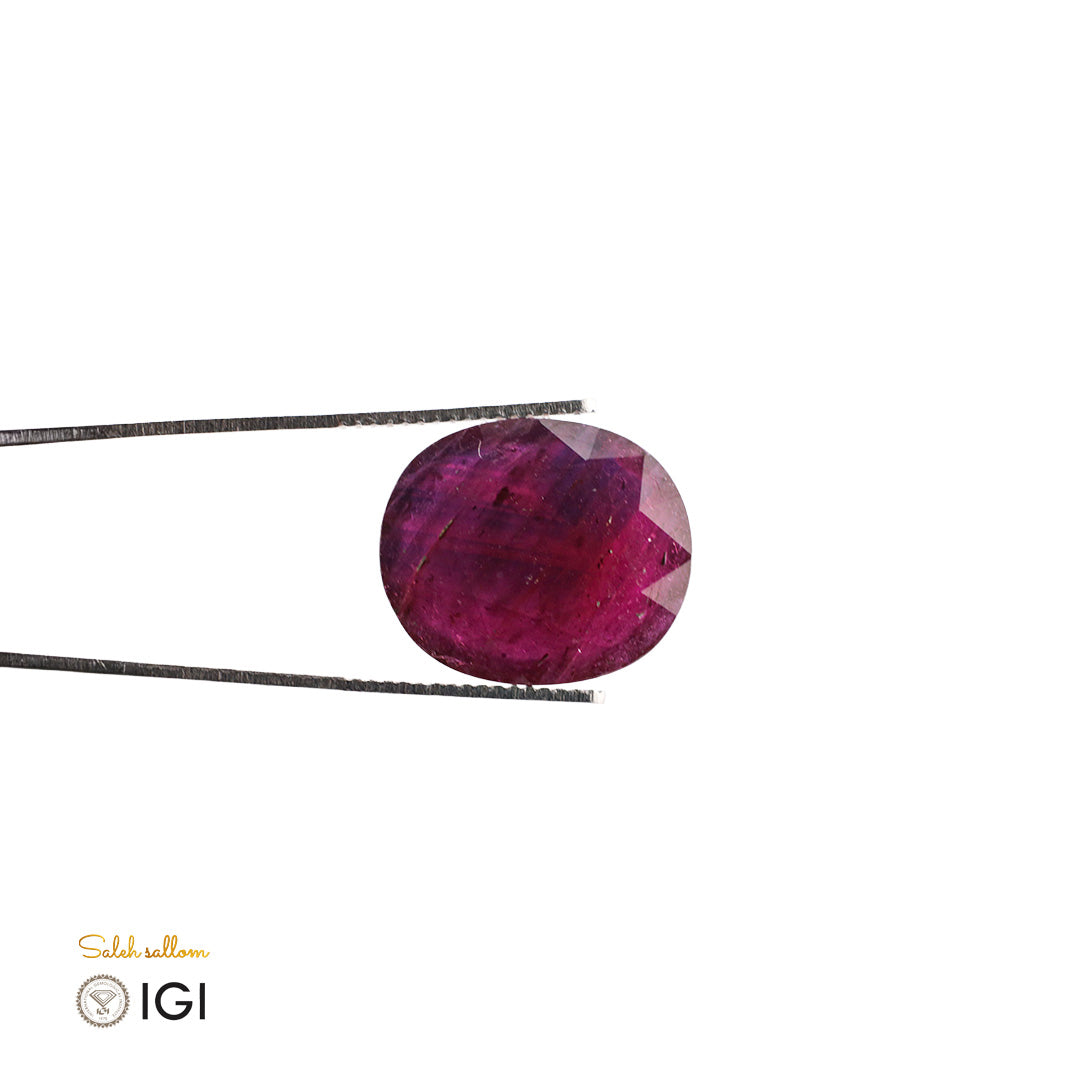 Ruby with Lead Glass – Certified by IGI | 21.58 Carats | Report No. 612305757