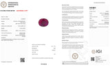 Ruby with Lead Glass – Certified by IGI | 21.58 Carats | Report No. 612305757
