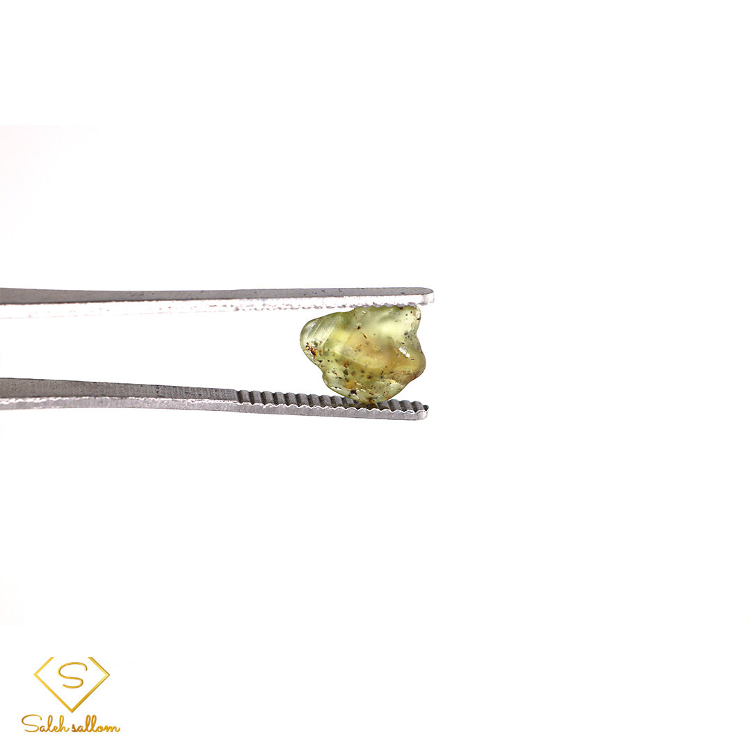2.97 Ct Natural Green Sapphire Rough Crystal | Unheated Madagascar Sapphire Collector Gemstone