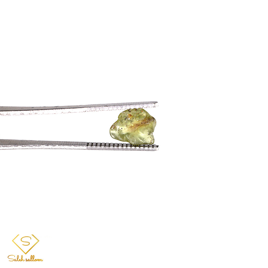 2.97 Ct Natural Green Sapphire Rough Crystal | Unheated Madagascar Sapphire Collector Gemstone Secondary image