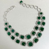 Saleh Sallom | Natural Diamonds & Emeralds Set | 27.11  CT