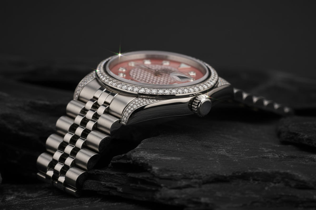 Hexa Elegance Diamond Watch-Saleh Sallom