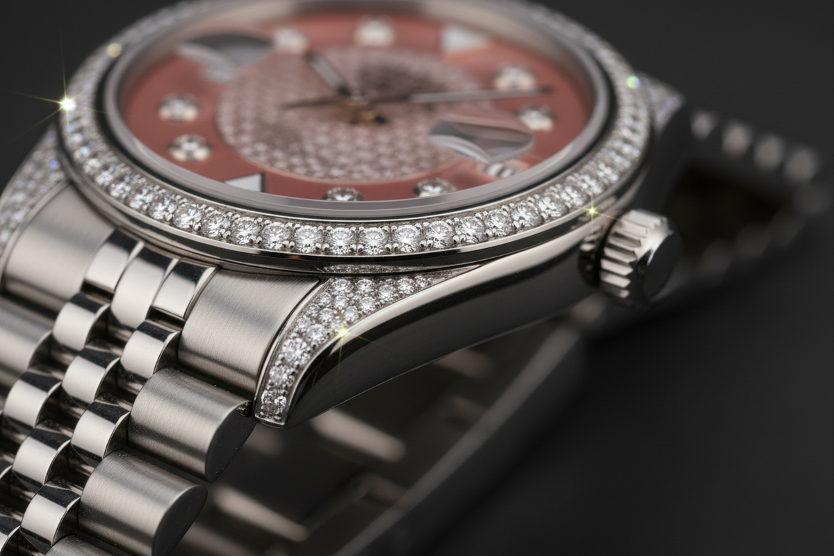 Hexa Elegance Diamond Watch-Saleh Sallom