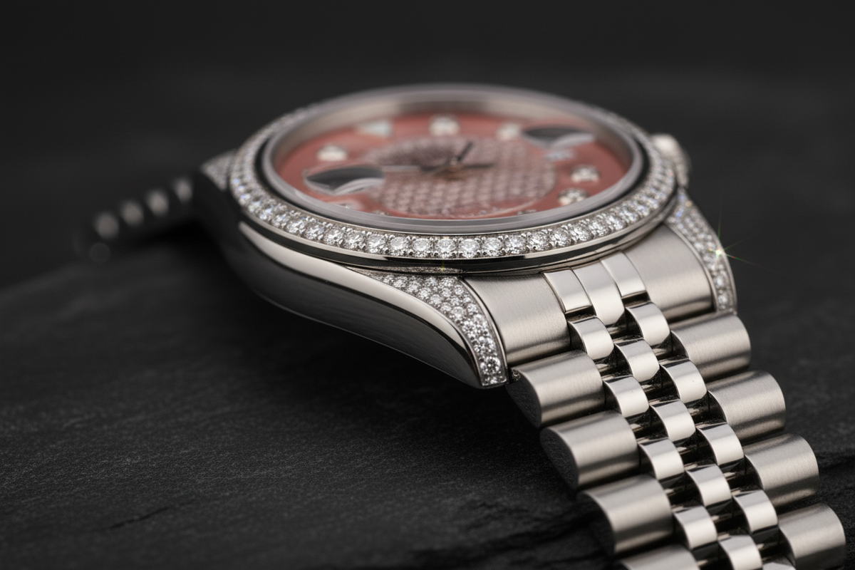 Hexa Elegance Diamond Watch-Saleh Sallom