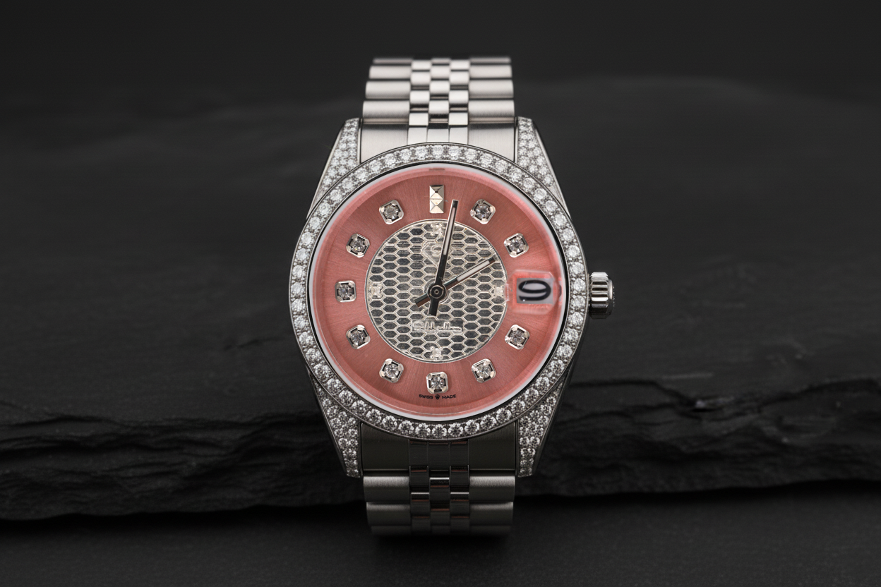 Hexa Elegance Diamond Watch-Saleh Sallom