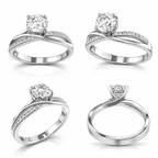 Elegant 1.1 CT Round Diamond Engagement Ring in 18K White Gold – IGI Certified-Saleh Sallom