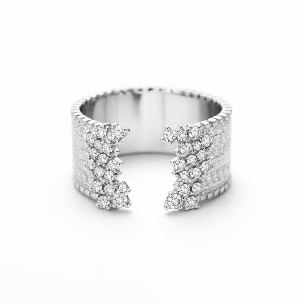 Elegant Diamond Ring – Refined Contemporary Design-Saleh Sallom