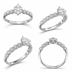 Diamond Ring - 0.47 CT-Saleh Sallom