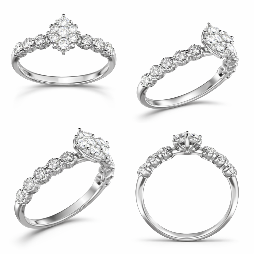 Diamond Ring - 0.47 CT-Saleh Sallom