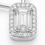 Lab-Grown Sapphire & Lab-Grown Diamond Necklace in 18K White Gold – IGI Certified-Saleh Sallom