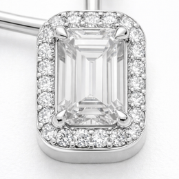Lab-Grown Sapphire & Lab-Grown Diamond Necklace in 18K White Gold – IGI Certified-Saleh Sallom