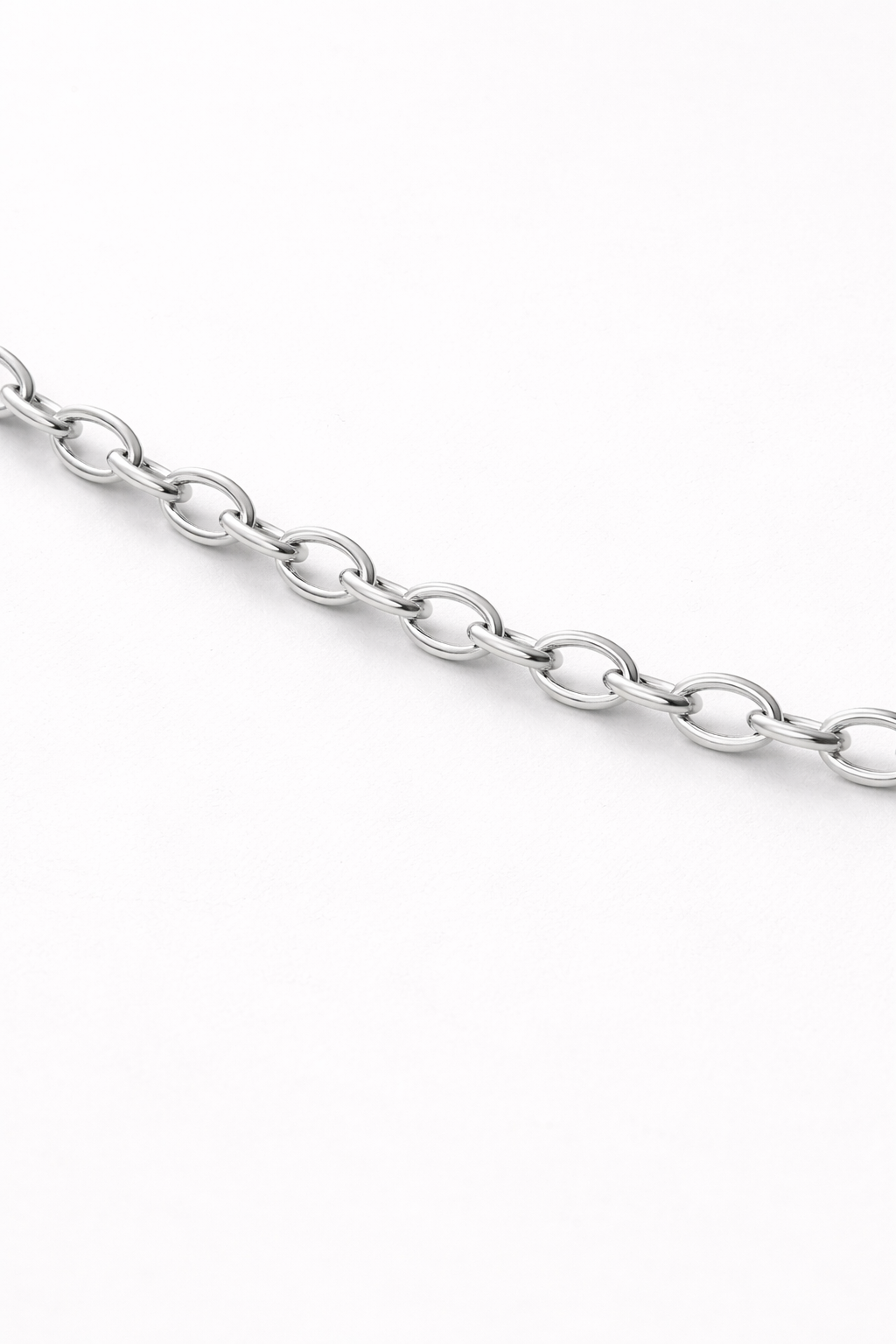 Heart American Diamond Bracelet in Rhodium-Plated Sterling Silver-Saleh Sallom
