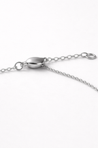 Heart American Diamond Bracelet in Rhodium-Plated Sterling Silver-Saleh Sallom