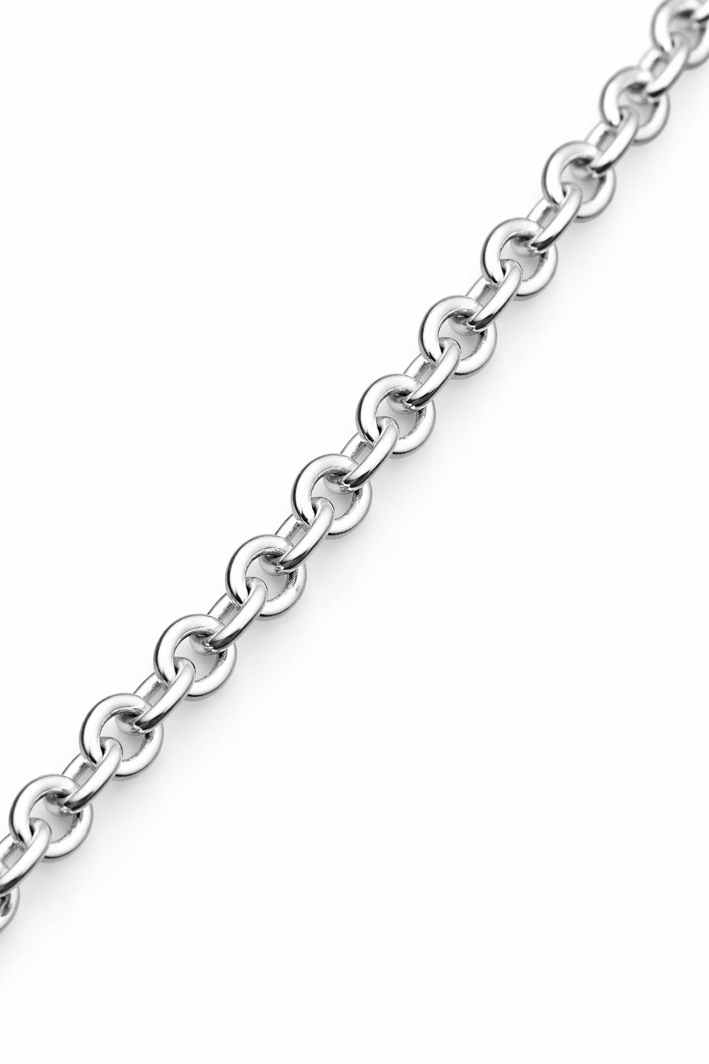 Floral American Diamond Bracelet in Rhodium-Plated Sterling Silver-Saleh Sallom