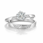 Rhodium-Plated Sterling Silver (Couple Set)-Saleh Sallom