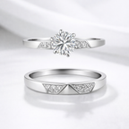 Rhodium-Plated Sterling Silver (Couple Set)-Saleh Sallom