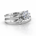 Rhodium-Plated Sterling Silver (Couple Set)-Saleh Sallom