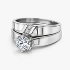 Rhodium-Plated Sterling Silver (Couple Set)-Saleh Sallom