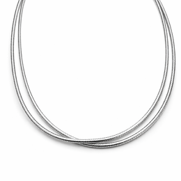 Minimal Elegance American Diamond Jewelry Set Rhodium-Plated Sterling Silver-Saleh Sallom