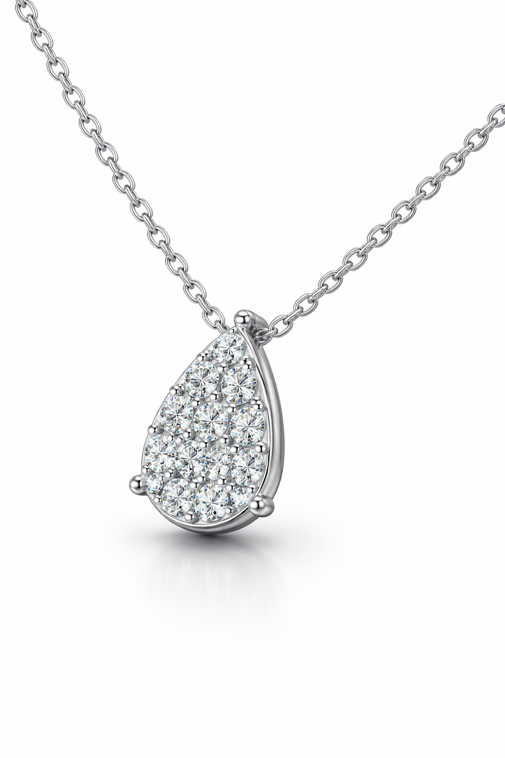 18K White Gold with Natural Diamond & South Sea Pearl-Saleh Sallom