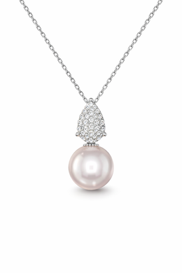18K White Gold with Natural Diamond Accent-Saleh Sallom
