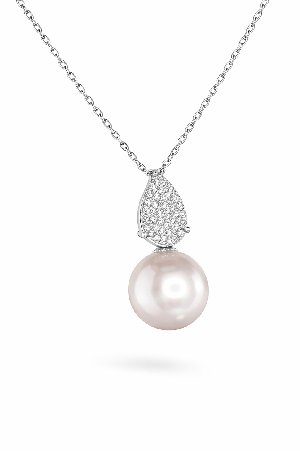 18K White Gold with Natural Diamond Accent-Saleh Sallom