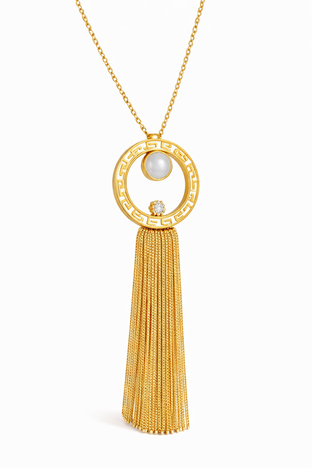 Eterna Bloom Natural Diamond Necklace 18K White Gold · Elegant Minimal Design-Saleh Sallom