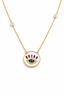 Evil Eye Diamond Necklace Natural Diamond · 18K Yellow Gold-Saleh Sallom