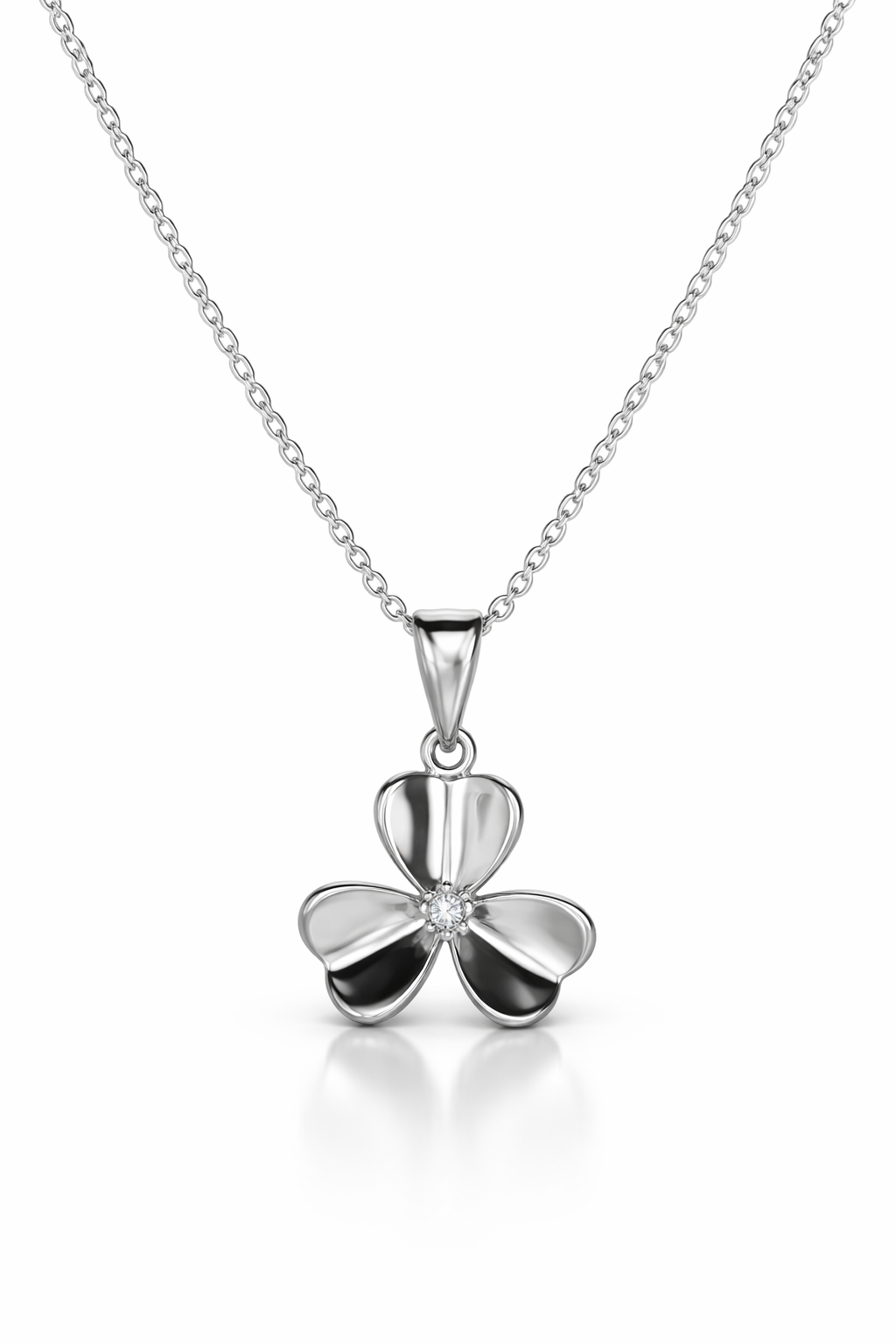 Eterna Bloom Natural Diamond Necklace White Gold 18K – Fine Jewelry-Saleh Sallom