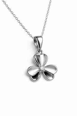 Eterna Bloom Natural Diamond Necklace White Gold 18K – Fine Jewelry-Saleh Sallom