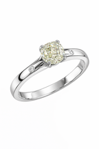 18K White Gold with Natural Diamond Accents-Saleh Sallom