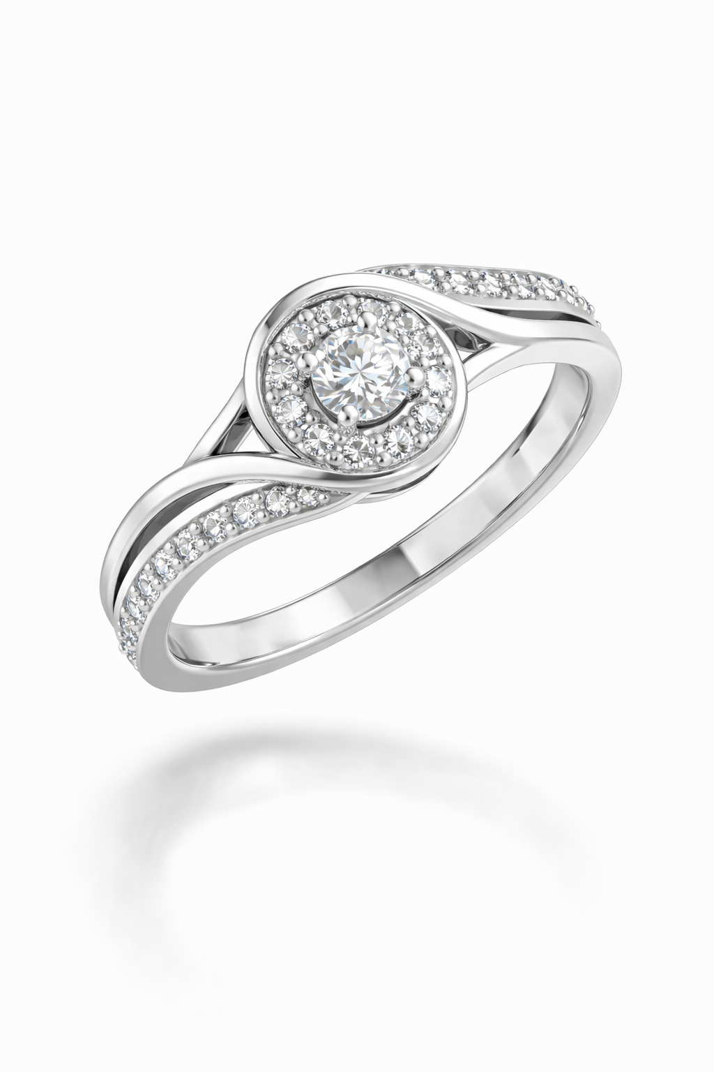 14K White Gold with Natural Diamond Accents-Saleh Sallom Main image