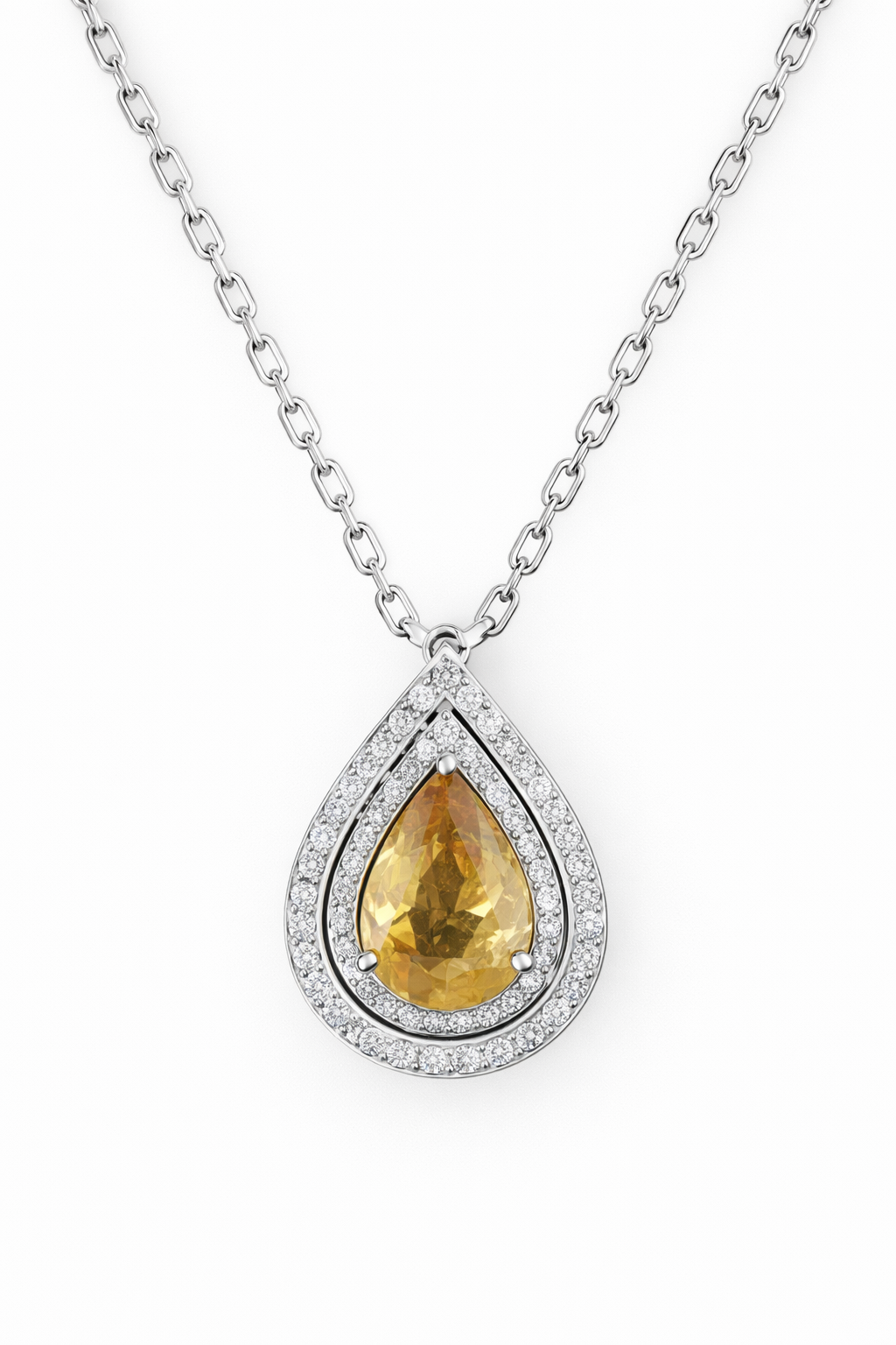 18K White Gold with Natural Diamond Accents-Saleh Sallom