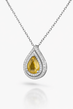 18K White Gold with Natural Diamond Accents-Saleh Sallom