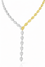 Yellow Sapphire & Diamond Y-Drop Necklace-Saleh Sallom